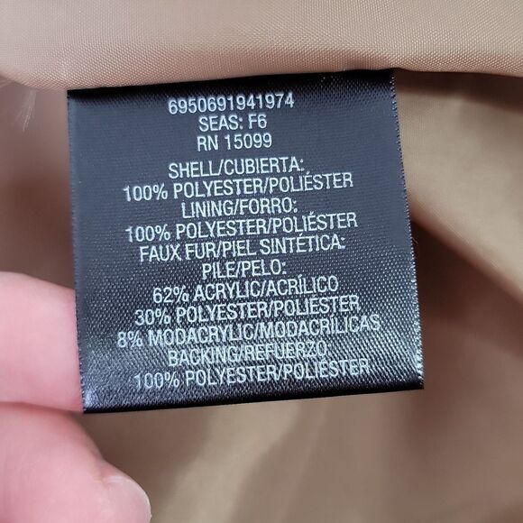 Covington. Contempo Camel Coat with Faux Fur Collar. Size Small. NWT - Picture 7 of 11